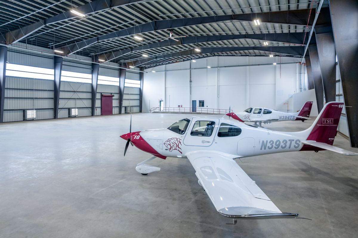 texas southern university hangar architecture photography