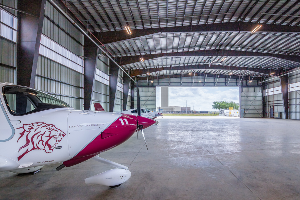 texas southern university hangar architecture photography